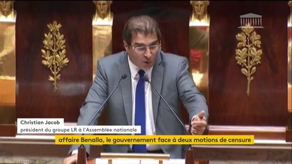 Motion de censure : Christian Jacob, porteur de la motion Les Républicains s'exprime en premier. "Il y a des mots pour qualifier cela : turpitude, honte et indignité."