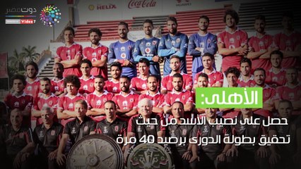 سجل الفائزين بالدورى المصرى ..  الأهلى في الصدارة