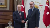 Cumhurbaşkanı Erdoğan, MHP Genel Başkanı Bahçeli'yi Kabul Etti