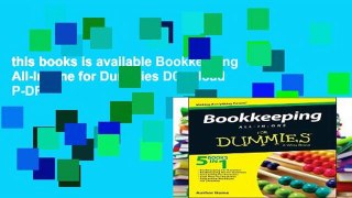 this books is available Bookkeeping All-In-One for Dummies D0nwload P-DF