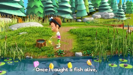 Once I Caught A Fish Alive - THE BEST Song for Children | LooLoo Kids