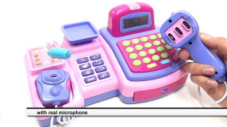 CASH REGISTER TOY FOR GIRLS WITH REAL CALCULATOR LCD DISPLAY AND MIC