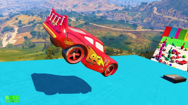 Learn Colors with Lightning McQueen Disney Cars 3 Transportation | Cartoon for Kids | BEBE CARTOONS