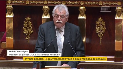 Motion de censure : André Chassaigne, (groupe communistes) "C’est l’ultra concentration des pouvoirs aux mains d’un monarque élu, qui sape la principe même de séparation des pouvoirs. C'est le présidentialisme qui affaiblit l'État de droit."
