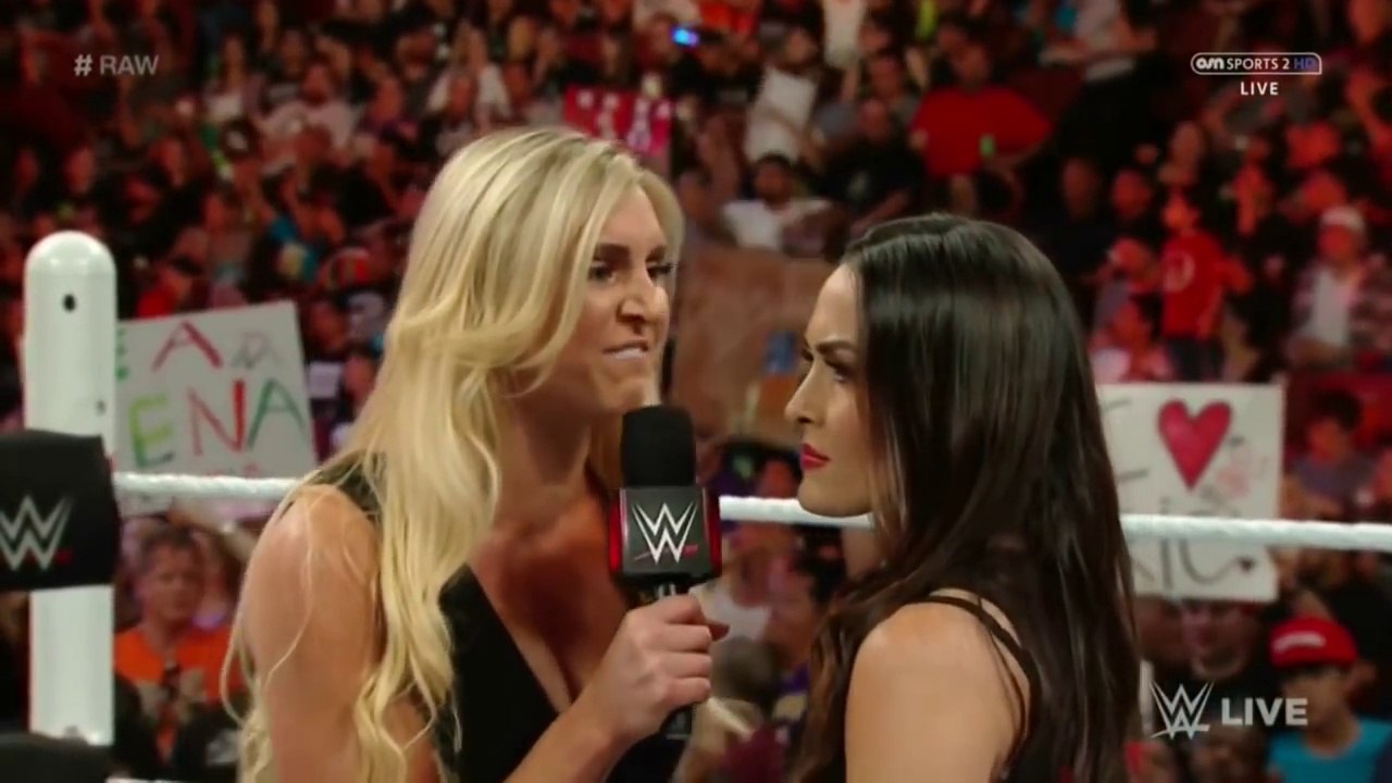 WWE RAW : 02.15.16 Brie Bella attack Charlotte Segment by wwe entertainment