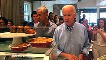 Барак Обама зашел перекусить в пекарню для ветеранов в Вашингтоне