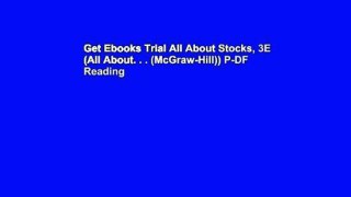 Get Ebooks Trial All About Stocks, 3E (All About. . . (McGraw-Hill)) P-DF Reading