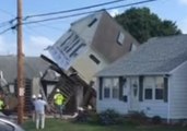 Connecticut House Collapses During Attempt to Raise It Onto Pilings