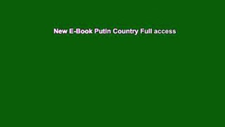 New E-Book Putin Country Full access