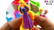 Play Doh ice cream Cupcakes surprise toys Disney Princess Learn colours with Play Doh cupc