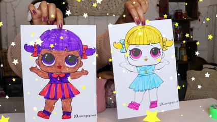 3 MARKER CHALLENGE MERE vs FILLE poupées LOL surprises & Learn colors !