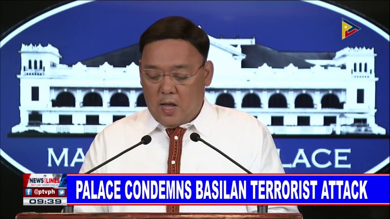 NEWS: Palace condemns Basilan terrorist attack