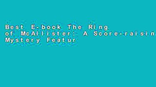 Best E-book The Ring of McAllister: A Score-raising Mystery Featuring 1,046 Must-know SAT
