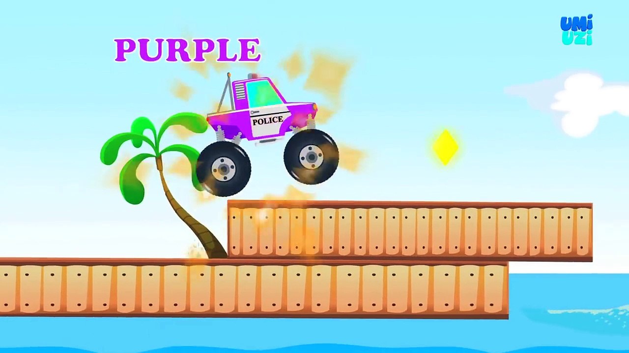 Monster Truck | Monster Truck Stunts| learn Colors