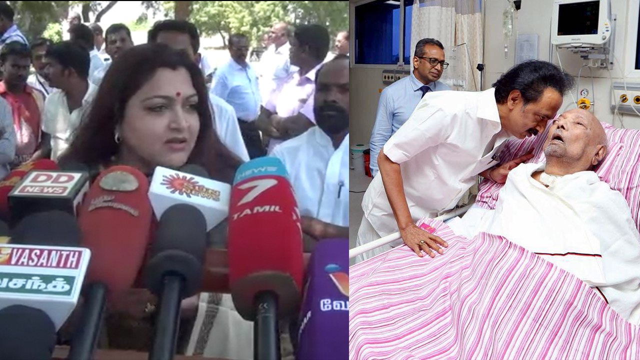 கருணாநிதி ஒரு போராளி இன்றும் போராடுகிறார் - குஷ்பு