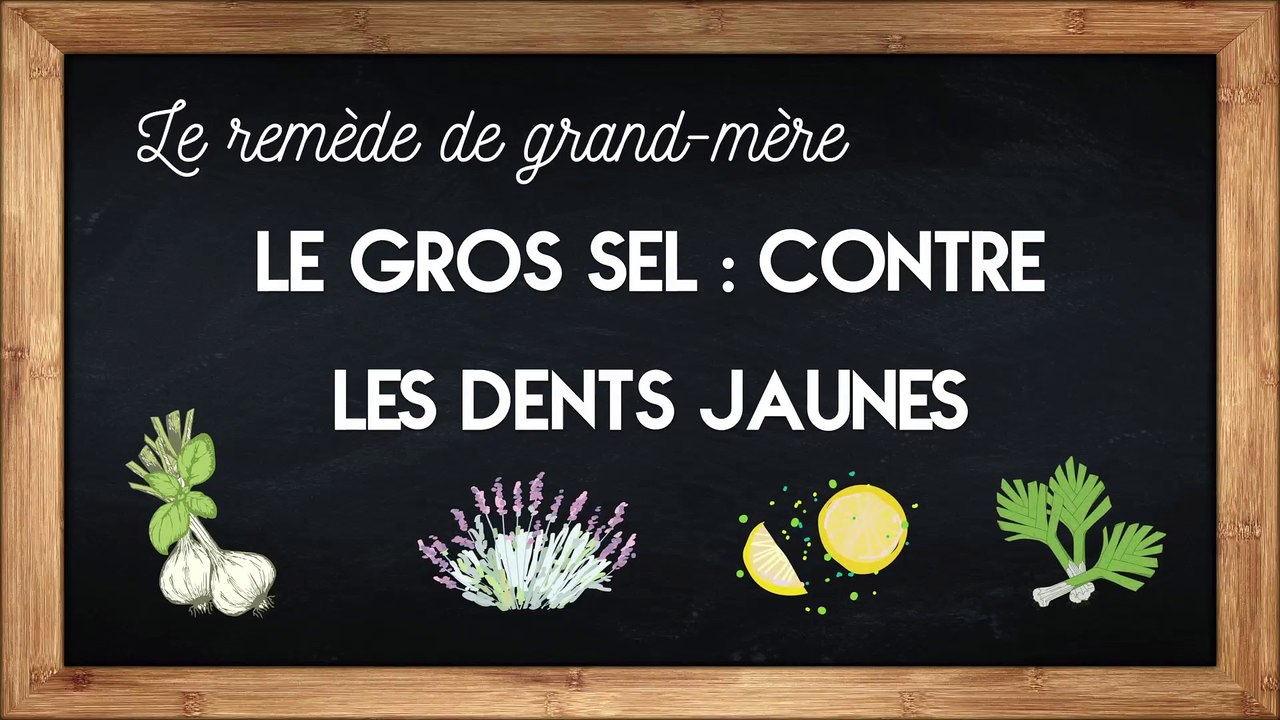Du gros sel contre les dents jaunes