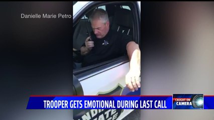 Indiana State Trooper Gets Emotional During His Final Call