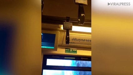 Rain Pouring Through BTS Sky Train