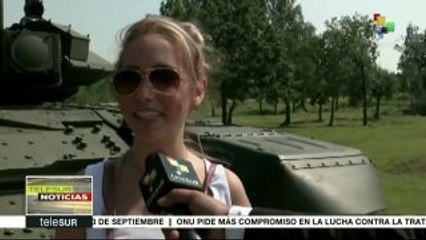 Biatlón de tanques abre los Juegos Militares Internacionales en Rusia