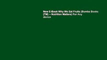 New E-Book Why We Eat Fruits (Bumba Books (TM) -- Nutrition Matters) For Any device
