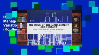 Reading The Role of the Management Accountant: Local Variations and Global Influences (Routledge