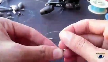 Montage 2 hameçons pour la pêche des dourades avec crabe