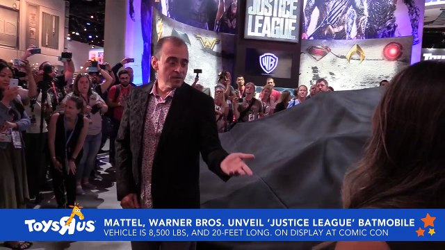Mattel & Warner Bros. Unveil 'Justice League' Batmobile at Comic Con