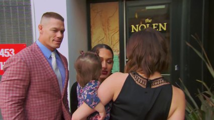 Cena acts suspiciously quiet around The Bella Family during a baby party: , June 24 2018 by wwe entertainment