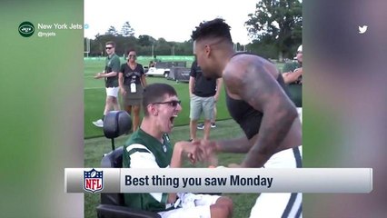 Rashad Jennings: Any time a professional athlete gives time to a kid, that's what makes the day