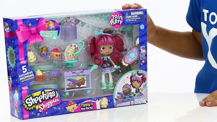 SHOPKINS SHOPPIES TIPPY'S TEAPOT TEA PARTY - Kids Unboxing Toys