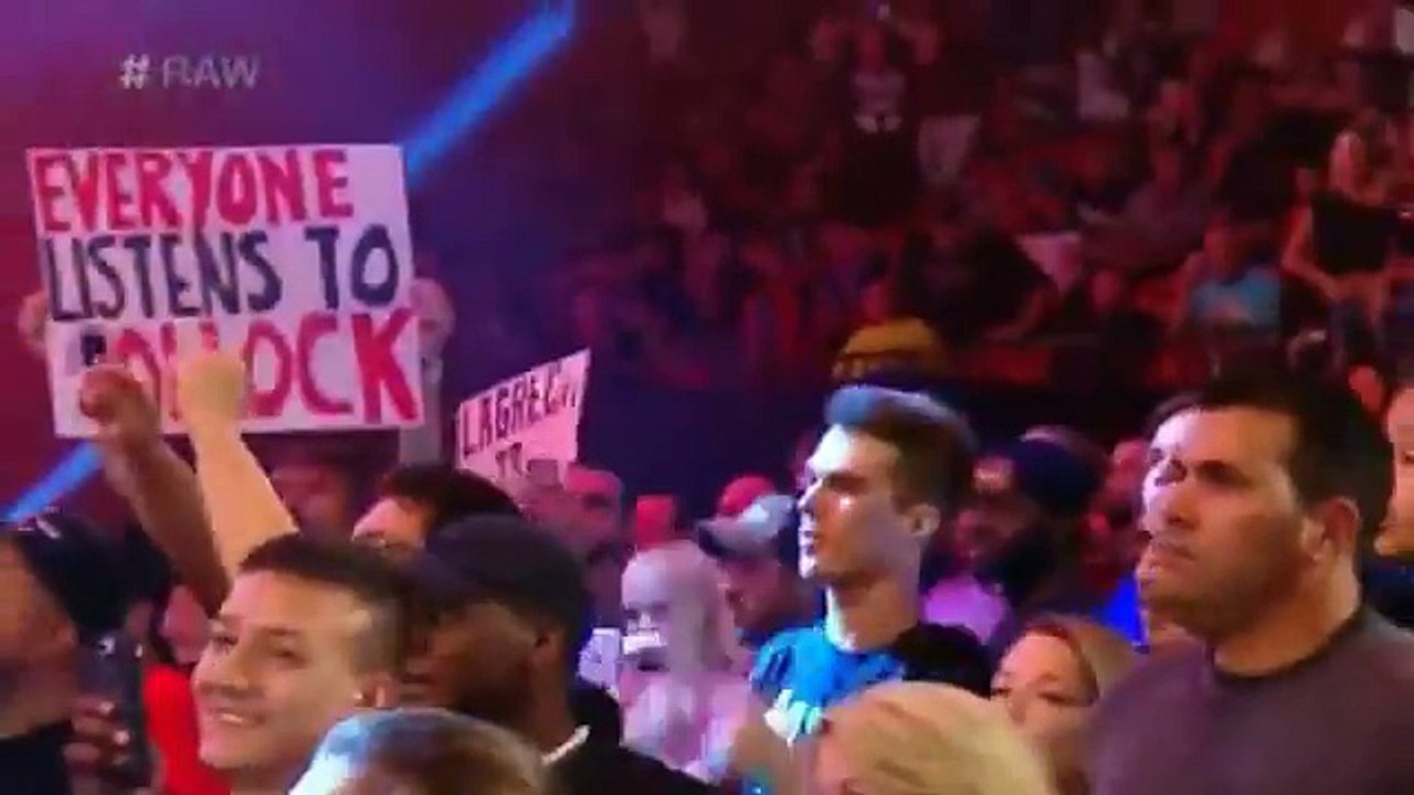 WWE Raw 7_30_18- Brock Lesnar F5 Kurt Angle - YouTube