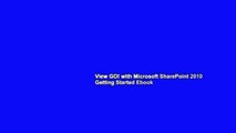 View GO! with Microsoft SharePoint 2010 Getting Started Ebook