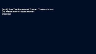 [book] Free The Romance of Tristran: Thirteenth-century Old French Prose Tristan (World s Classics)