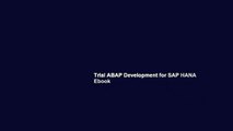 Trial ABAP Development for SAP HANA Ebook