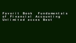 Favorit Book  Fundamentals of Financial Accounting Unlimited acces Best Sellers Rank : #3