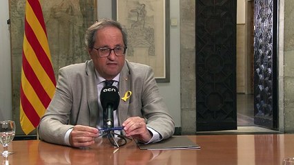 Quim Torra, a Felip VI: 'Mai no és tard per demanar perdó;però ja no és el rei dels catalans'