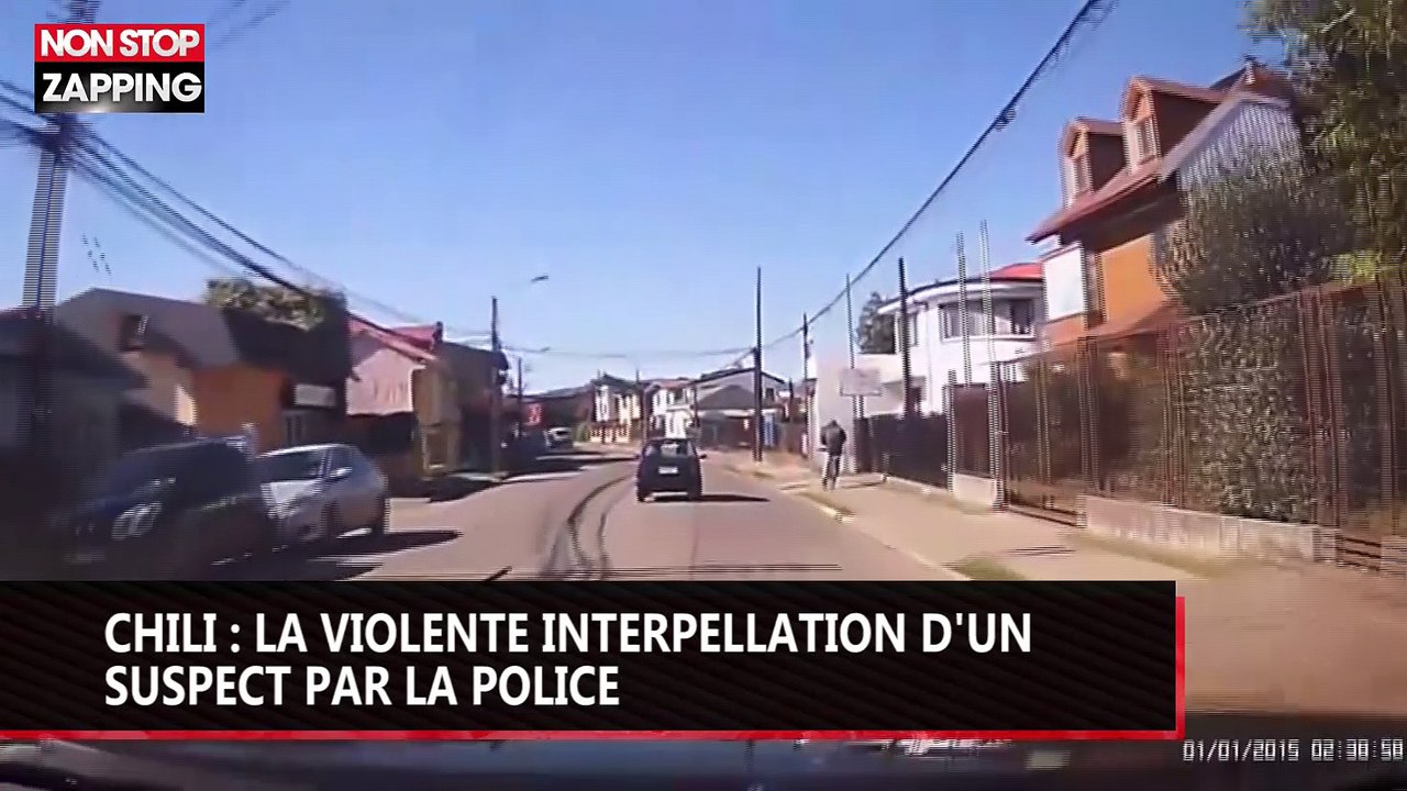 Chili : la violente interpellation d'un suspect par la police (vidéo)