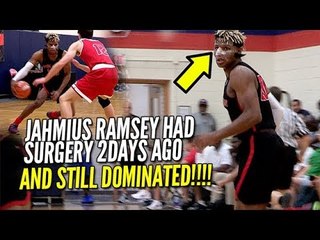 "HE HAD SURGERY 2DAYS AGO AND STILL DOMINATED!!!" Jahmius Ramsey Ballislife Highlights