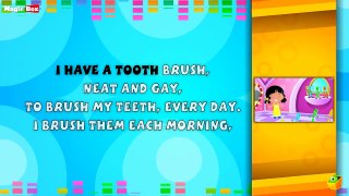 My Tooth Brush Lyrical Video | English Nursery Rhymes Full Lyrics For Kids & Children
