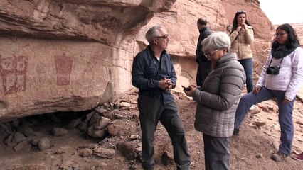 تايرا مركز الرسوم الجدارية في صحراء تشيلي