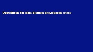 Open Ebook The Marx Brothers Encyclopedia online