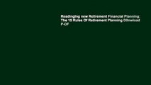 Readinging new Retirement Financial Planning: The 15 Rules Of Retirement Planning D0nwload P-DF