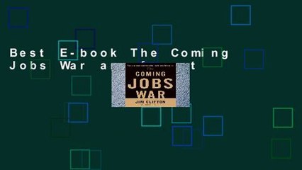 Best E-book The Coming Jobs War any format