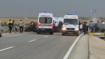Konya'da Kum Fırtınasında 19 Araç Birbirine Girdi: 2'si Ağır 17 Yaralı
