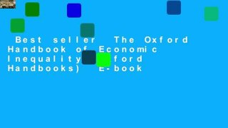 Best seller  The Oxford Handbook of Economic Inequality (Oxford Handbooks)  E-book