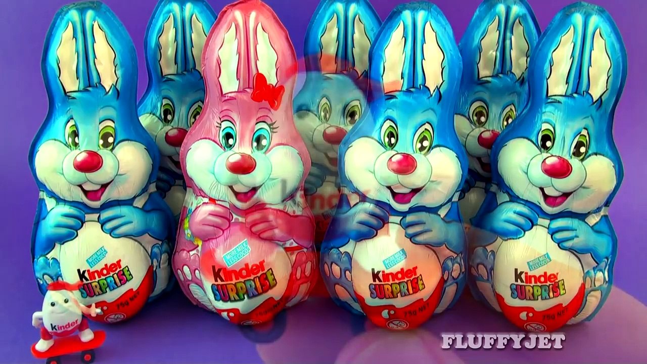 8 Easter Kinder Surprise Bunny Rabbit Army Surprise Toys Unboxing ...