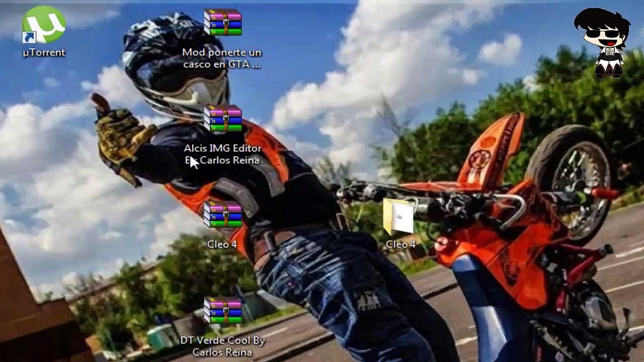 Como descargar MOD para ponerte un casco MAS una Super Moto DT! 2018