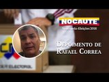 RAFAEL CORREA CRITICA A INTERFERÊNCIA DOS EUA NAS ELEIÇÕES DA VENEZUELA