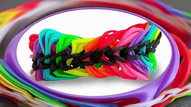 TUTO bracelet élastique rainbow loom triple chaine sans machine