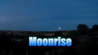Moonrise - Full Hay Moon over the English Countryside (HD and Timelapse)